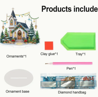Preview: Diamond Paintin DIY-Diamant-Kirche